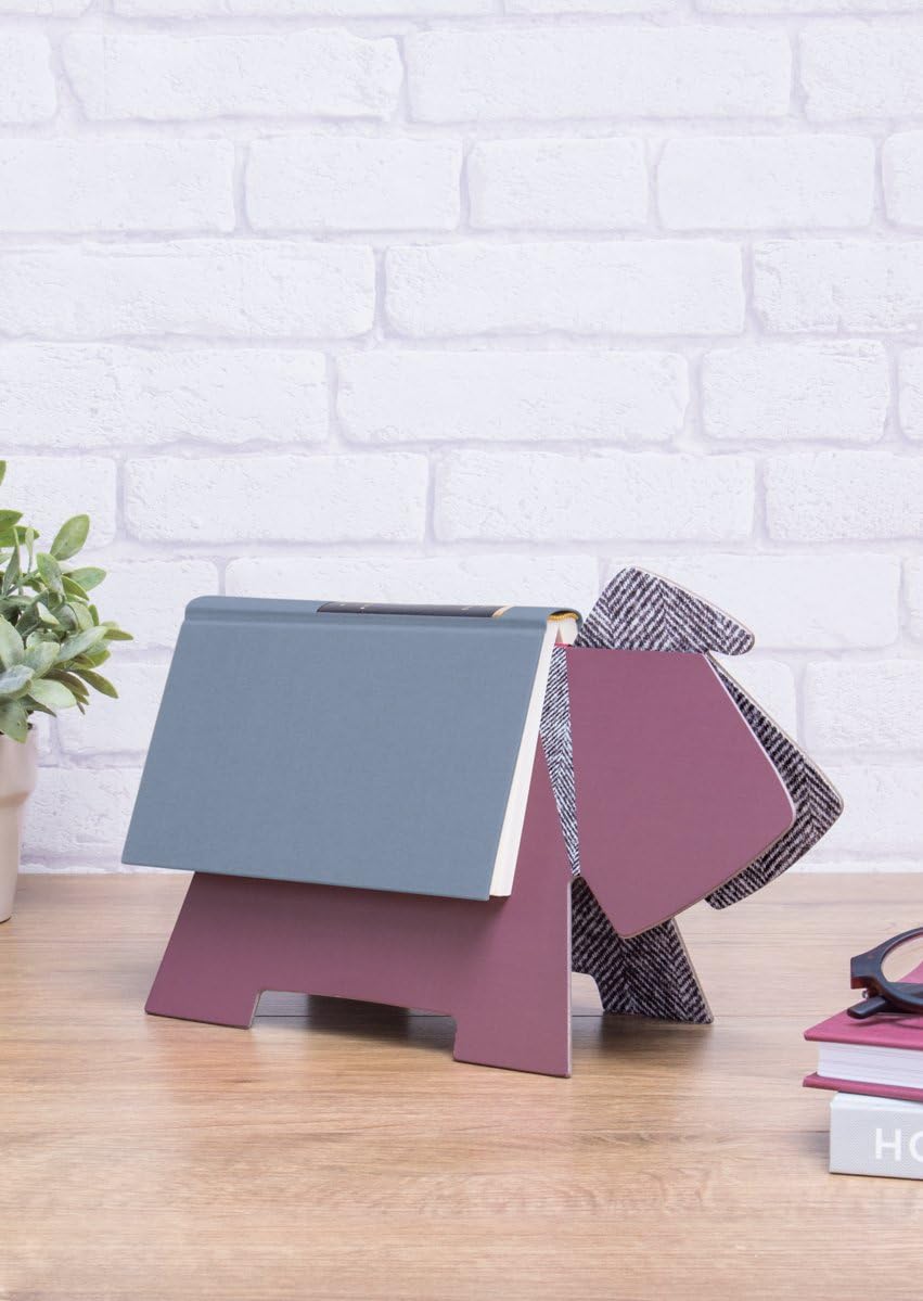 IF Stay! Doggy Book Rest - Purple Herringbone - Image 4