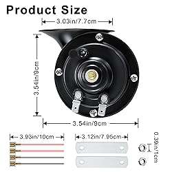 Car Horn, Ouffun 12V 300DB Super Loud