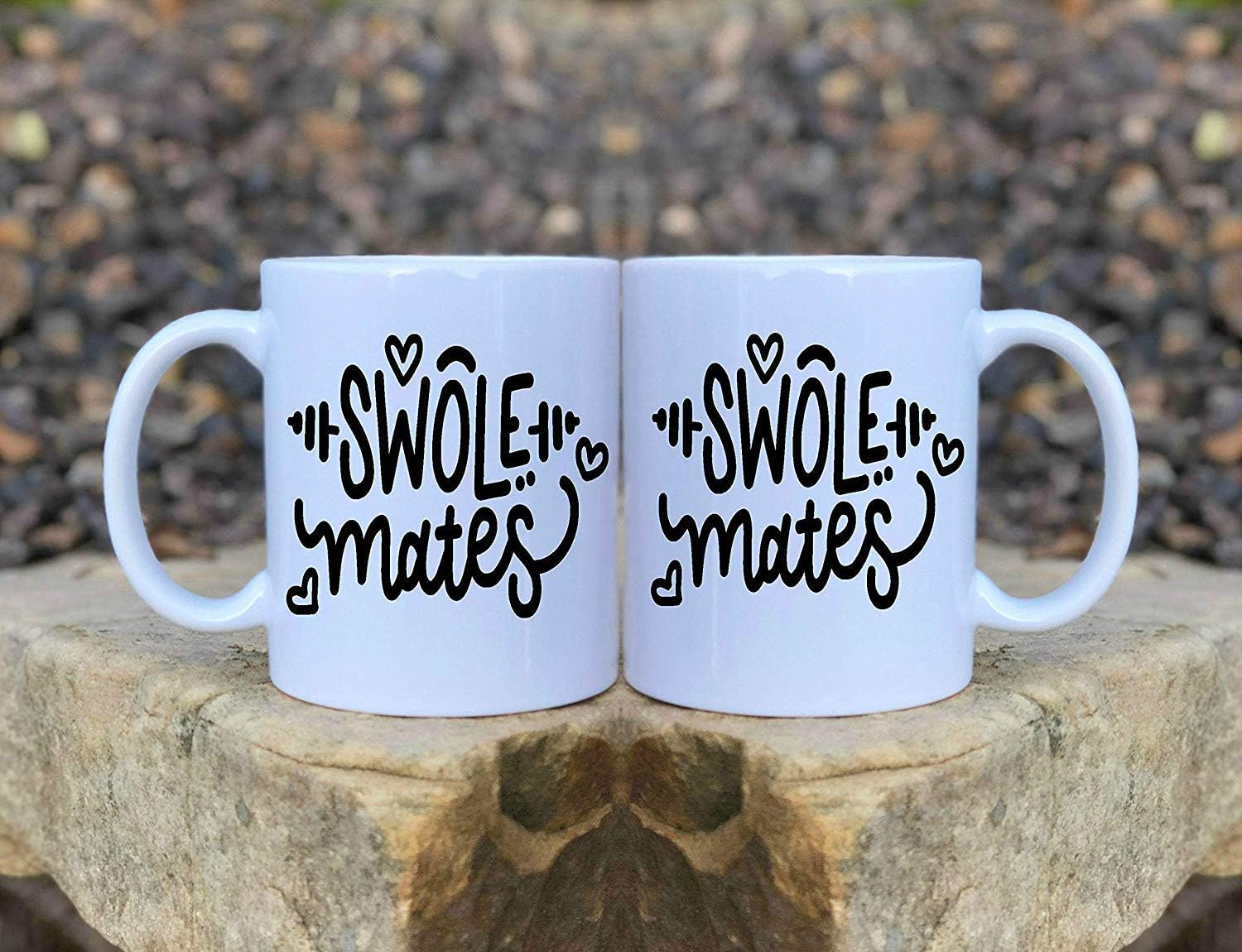 Swole Mates, Soul Mates Coffee Mug, Valentines Day Gift, Couples Mugs, Funny Coffee Mugs, His and her Gifts, Gym Couple Gift