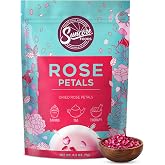 Suncore Foods Rose Petals 0.3oz | Premium Edible Flowers for Tea & Baking | Food-Grade Edible Dried Rose Petals, For Tea, Bak