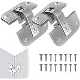 2-Pack Adjustable Concealed Pie-Cut Corner Cabinet Hinge 343.90.710 Hinges | Lazy Susan Hinges Replacement for Grass 975, Mepla SSP 17, 19 &amp; 21 Series Hinges, Cabinets/Corner Cabinet Bifold Door Hinge
