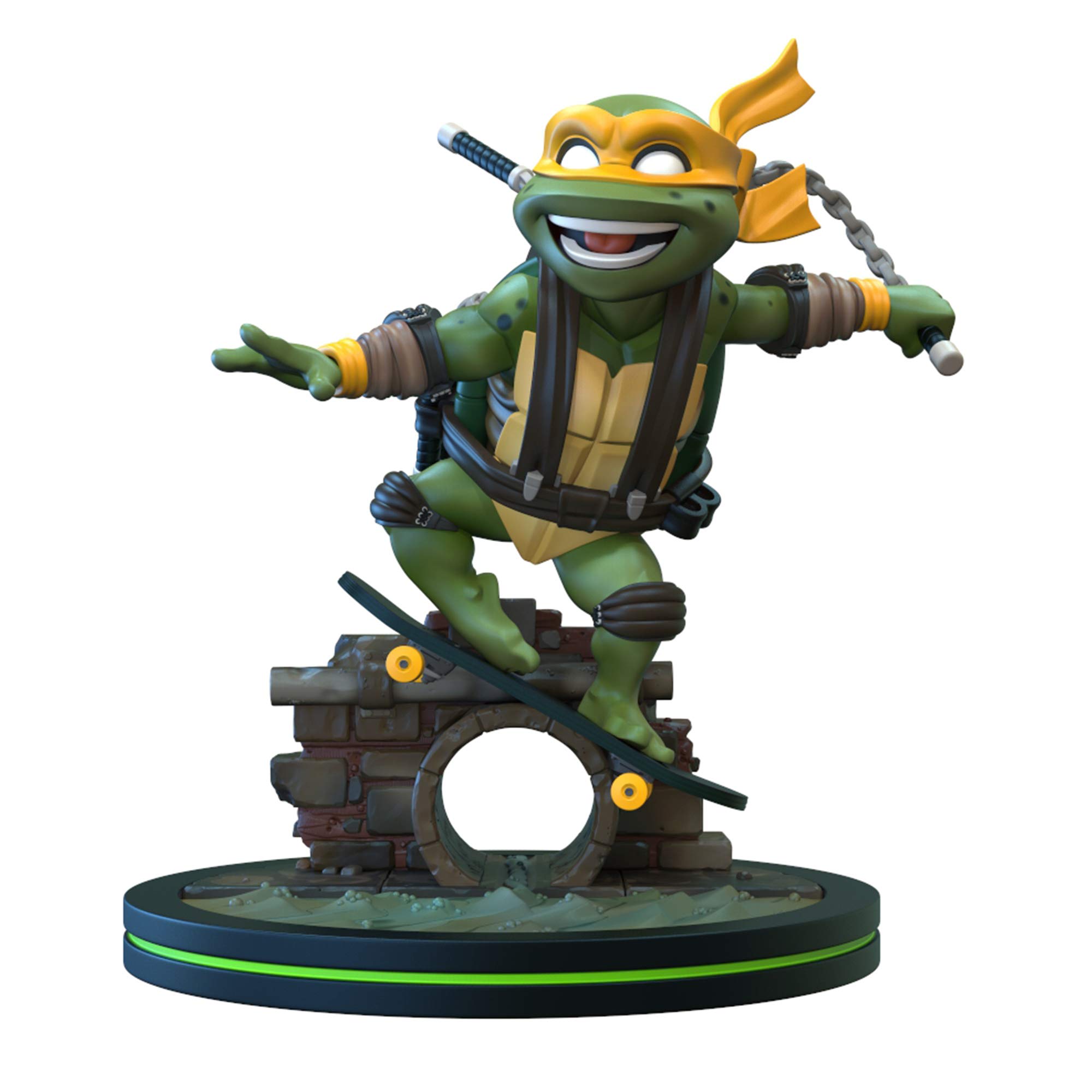 Quantum Mechanix TMNT Michelangelo Q-Fig Standard, green