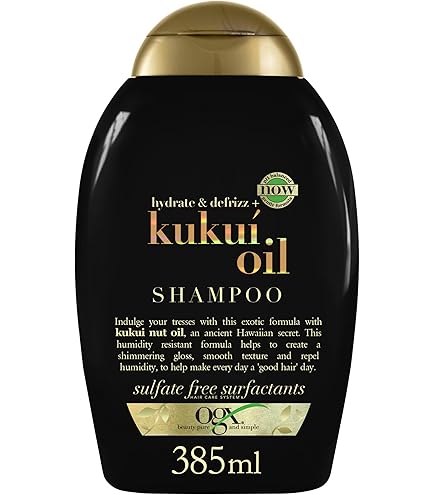 Amazon.com: OGX Hydrate + Defrizz Kukui Oil Shampoo, 13 Ounce