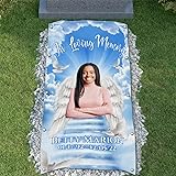 44memory Custom Memorial Grave Blanket Photo
