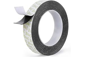 GLUEST Double Sided Tape Heavy Duty, 1IN x 16.5FT Removeable Mounting Tape, No Damage Wall Tape Damage Free Picture Hanging Strips, Strong Adhesive Strips Foam Tape for Poster Art Craft Home Office Decor