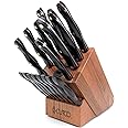 Cutco 19 Pc Kitchen Knife Set Cherry Wood Stand
