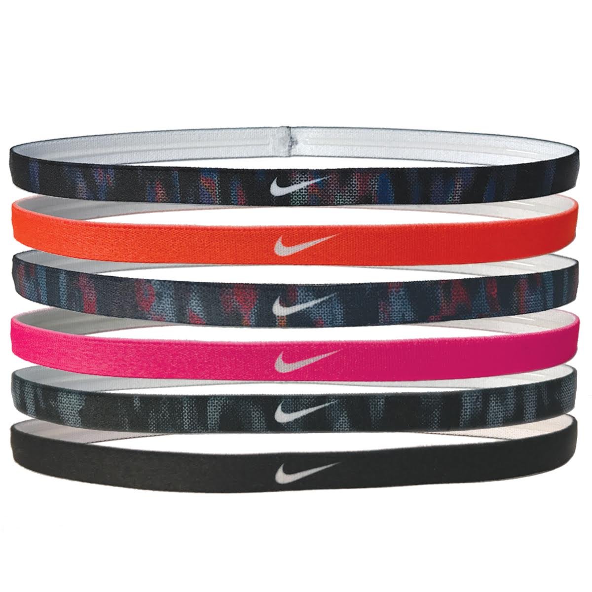 nike printed headbands assorted 6pk