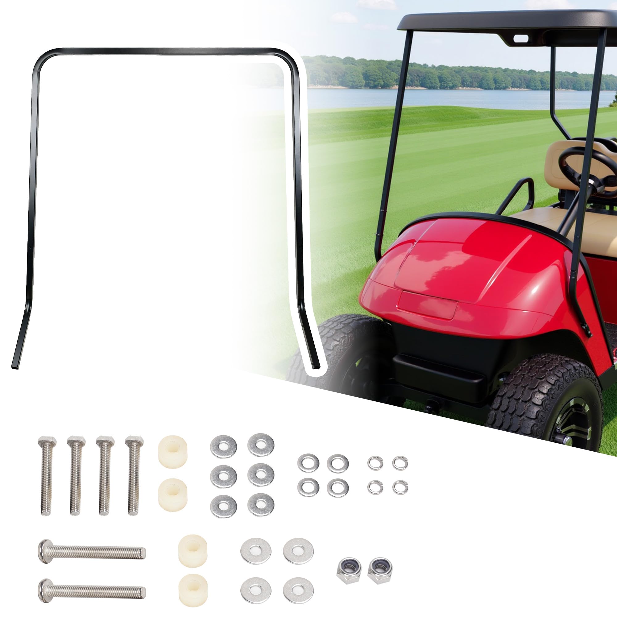 Photo 1 of 10L0L Golf Cart Front Roof Top Strut Support Brackets for EZGO TXT 1994-2013
