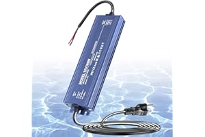 SUCIKORIO 12V 100W LED Power Supply Waterproof IP67, Ultra Slim Transformer 100-265V AC to 12V DC 8.3A Quiet Low Volt Driver Constant Voltage Adapter for Lights, Indoor & Outdoor