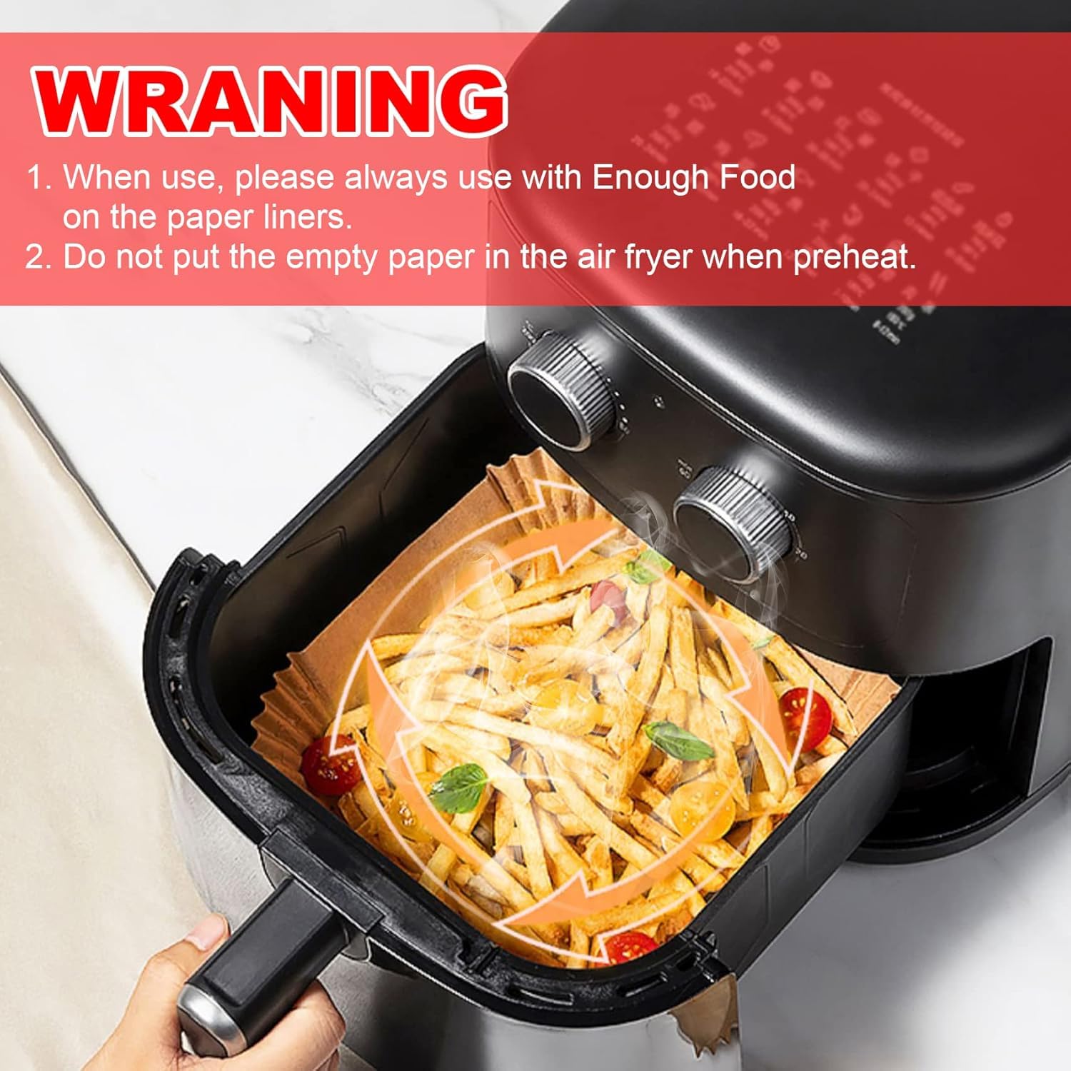 1000 Pcs Air Fryer Paper Liners, 8