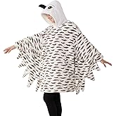 Kgromfy Unisex Animal Costume Novelty Oversized Pullovers Halloween Animal Cosplay Pajamas Warm Comfy Christmas Hoodie Outfit