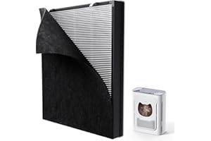 uahpet Air Purifier Slim Replacement Filter 1 Pack, True HEPA Replacement Filters Compatible with uahpet Pet Air Purifier for