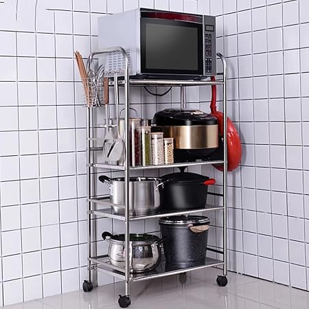 MAIKA HOME Estante para verduras de 4 capas/estante para ...