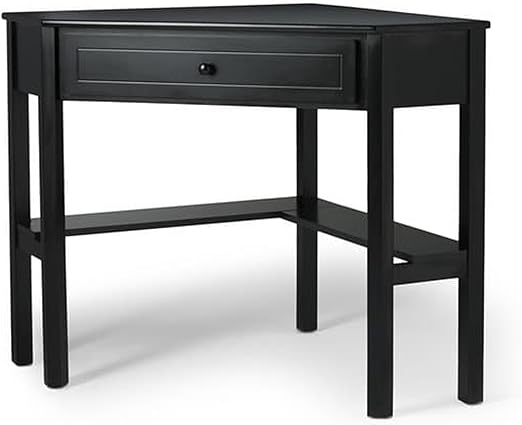 Amazon Com Contemporary Corner Computer Desk With Storage Drawer