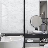 Hode Marble Vinyl Wrap 30cmx200cm Self Adhesive Wallpaper White Granite view 8