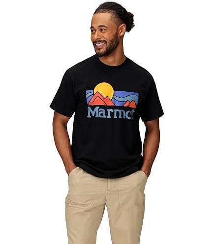 MARMOT Men's MMW Gradient Short Sleeve Tee, Black, Small | Amazon.com