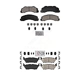 AmeriBRAKES Front Rear Ceramic Disc Brake Pads Kit