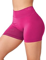 YEOREO Workout Scrunch Shorts Women V Back Gym Butt