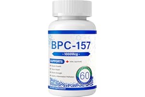 Qleovo BPC 157 Peptide Capsules 1000 mcg, supports muscle growth, tissue repair, strength, non-GMO, gluten-free, 60 capsules