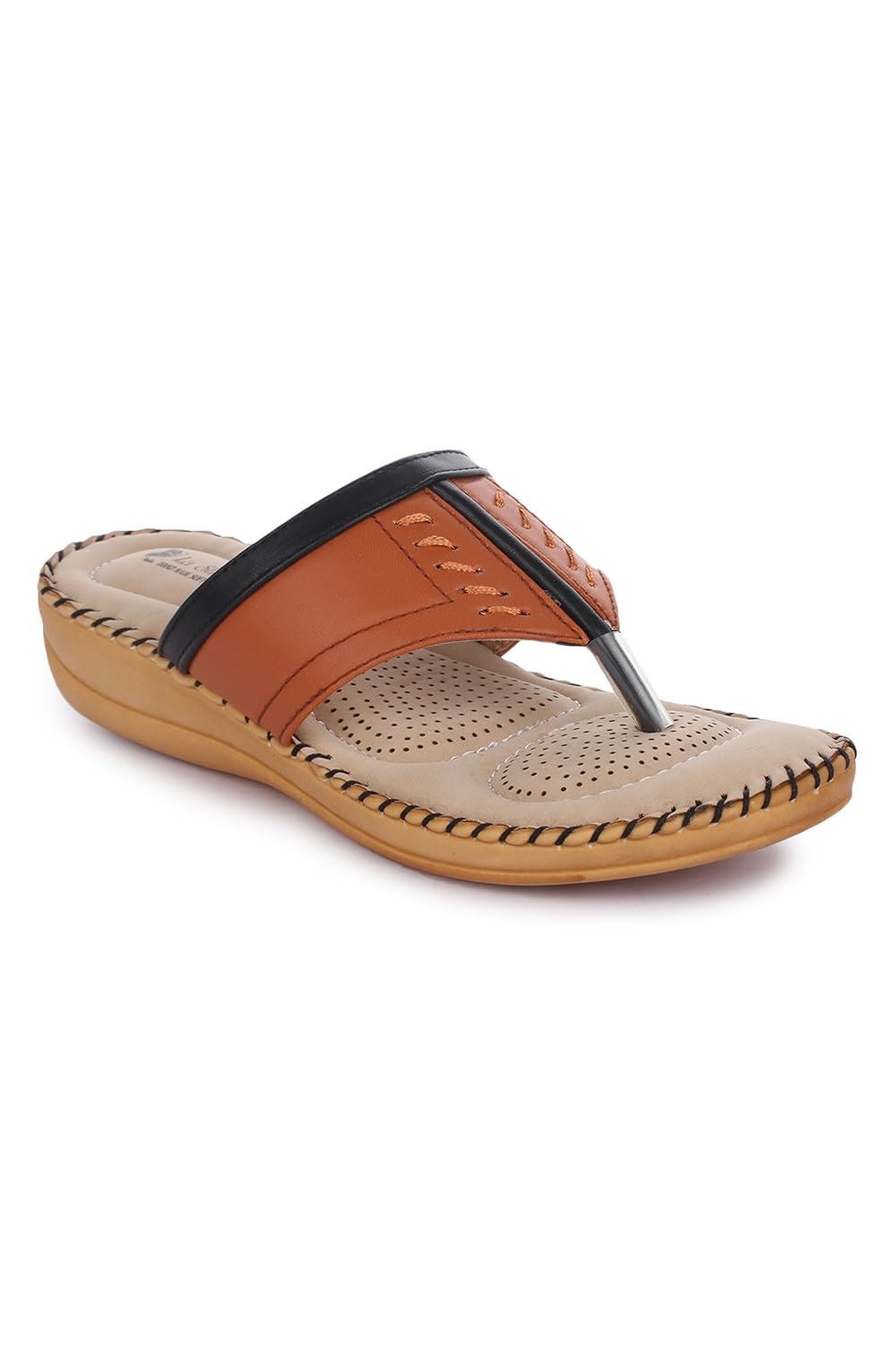 la shades 705, tan orthopedic doctor slipper for women