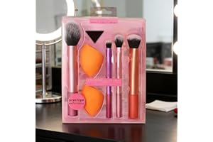 Beauty Sponge and Makeup Brush Set (Includes 2 Beauty Sponges + 4 Professional Beauty Tools) Christmas Gift, Birthday Gift fo