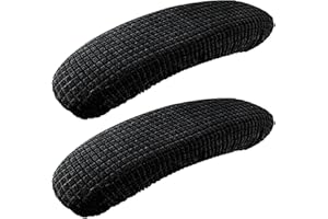 Sibba Office Chair Armrest Cover 2 Pcs Stretchable Arm Pad Swive Slipcover Protectors Stretch Black Curved Elastic Waterproof Sleeve Wrap Blanket Slip for Home Rest Desk Swivel Chairs Seat