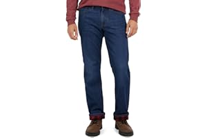 Weatherproof Vintage Fleece Lined Jeans Men - Regular Fit | Soft & Warm, Cold Weather Insulated Fleece Winter Pants for Men