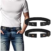 BELTROAD No Buckle Elastic Belt for Men, Invisible Buckleless Stretch Belt for Men Women