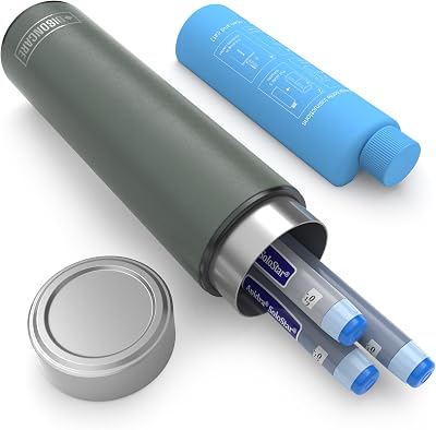 DisonCare 60H Insulin Pens Travel Cooler Green TSA Approved Case