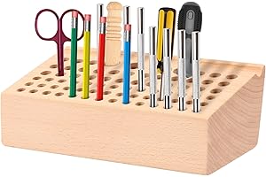76 Styles Leather Craft Tool Holder, Leather Tool Organizer Holder Tool Wooden, Professional Tools Portable Leathercraft Orga