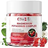 7-in-1 Magnesium Complex Supplement, Potassium Magnesium Gummies with Green Tea Exact, Vitamins D3, K2, C & B6 – Sleep, Muscle, Bone & Electrolyte Support – Sugar-Free, Vegan, 60 Gummies