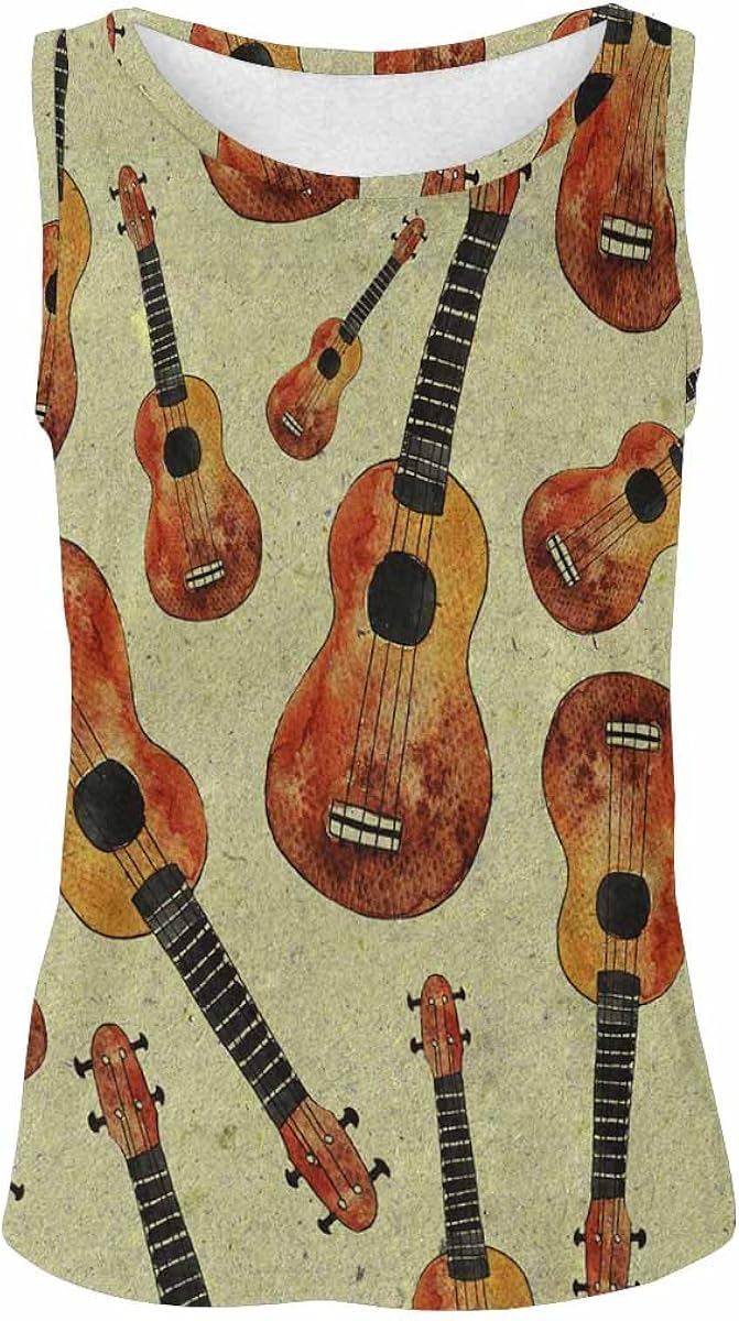 InterestPrint Graphic Design Vest Tank Tops for Women Beach T-Shirt