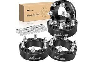 Nilight 6x5.5 Wheel Spacers for 1999-2021 Chevy Silverado GMC Sierra 1500 Yukon XL Avalanche, M14x1.5 Studs 108mm Bore Wheel Spacers 2 inch for Tahoe Suburban 2014 2015 2016 2017 2018 2019 2020 2021