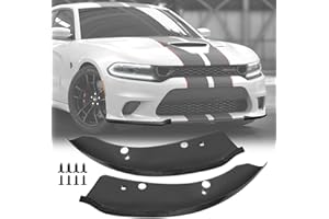 Somusen Front Bumper Lip Splitter Protector Compatible with Dodge Charger SRT Hellcat/SRT 392/Scat Pack/RT Scat Pack/GT/RT 2015-2021 - Carbon Fiber