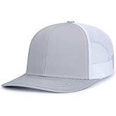 Pacific Headwear Contrast Stitch Trucker Snapback â€“ Breathable Mesh Hat Perfect for Running, Adjustable Cap PX