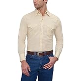 ELY Cattleman Mens Long Sleeve Solid Western Shirt - TallButton Down Shirt