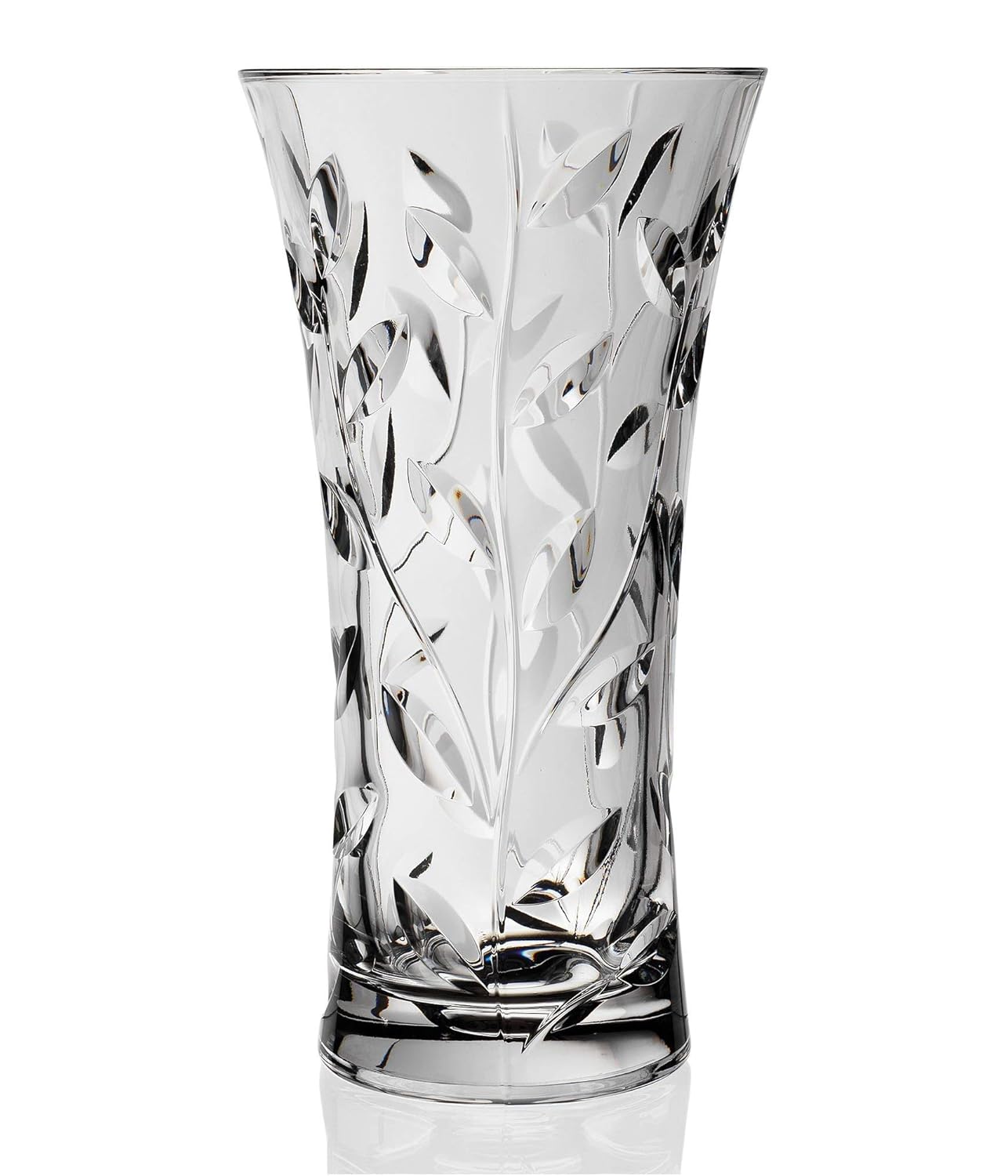 RCR Crystal Laurus 30 cm Tall Large Italian Lead Crystal Glass Decor