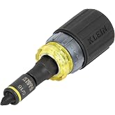 Klein Tools 32561HDRT KNECT 7-in-1 Impact Rated Ratcheting Screwdriver | Stubby Screwdriver/Nut Driver with Phillips, Slotted Bits, 3 Nut Drivers, Adapter