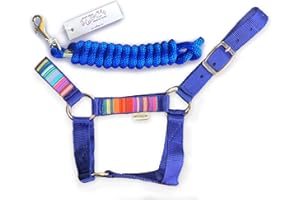 HalterUp Cute and Stylish Miniature Horse Halters and Lead Ropes (2 Item Bundle) Available in 10 Colors…A Great Fitting Halte