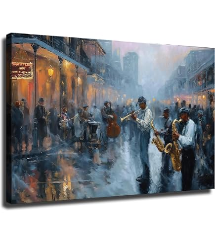 Amazon.com: Highlights of The Jazz Story in The USA - Music Art
