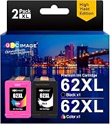 GPC Image 62XL Ink Twin Pack Black Colour for HP 62 XL Series view 1
