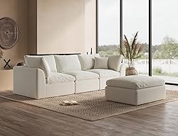 ohllob 110" Cloud Sectional Couches for Living