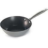 Nordic Ware Superior Steel Spun Wok, 8.5 -Inch,16400,Black