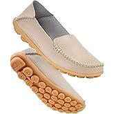 DUOYANGJIASHA Women's Comfortable Loafers Casual Round Toe Moccasins Wild Driving Flats Soft Walking Shoes Women Slip On