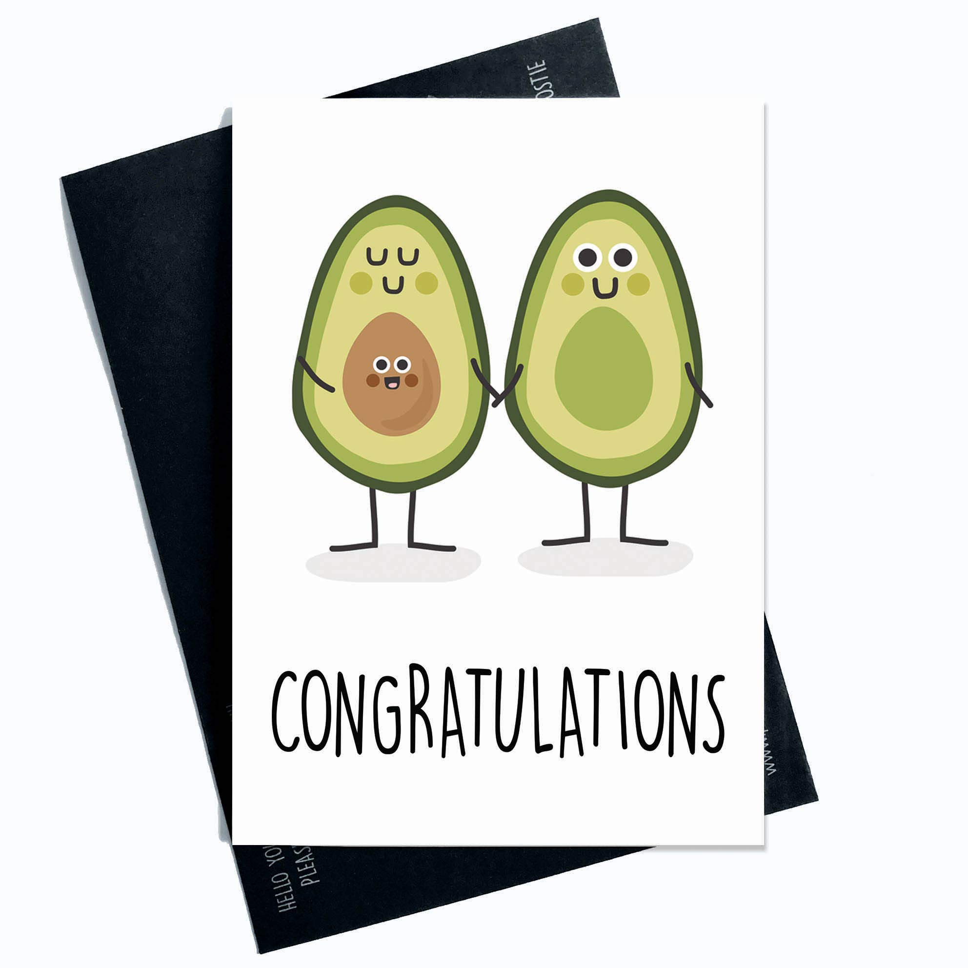 Congratulations Card Pregnancy Card Baby On The Way Funny Card Joke Card Baby Shower Novelty Cards Pregnant Friend Co Worker Avacado PC163