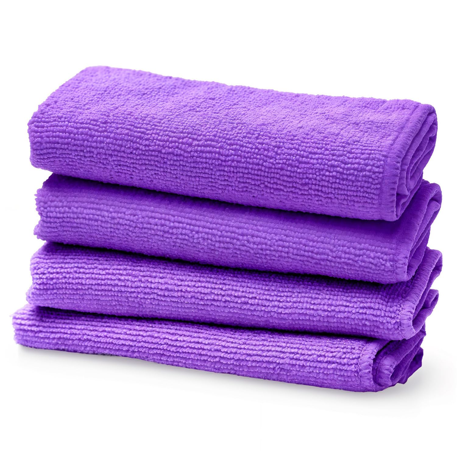 Screen Mom Screen Cleaning Purple Microfiber Towel (4-Pack) - Best for LED, LCD, TV, iPad, Tablets, Computer Monitor, Flatscreen