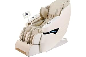 OWAYS Massage Chair,2024 4D Massage Chairs Full Body Zero Gravity Shiatsu Massage Chairs Recliner with Wireless Charge,SL Track Airbag Yoga Stretch,Foot Roller,Touch Screen (white&brown)