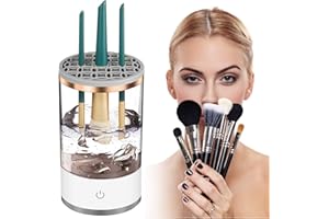PLSHSBSE Makeup Brush Cleaner, Cosmetic Brush Cleaner, Automatic Spinning Makeup Brush Cleaner Machine, Makeup Brush Cleaner Fit for All Size Makeup Brush (1PC)