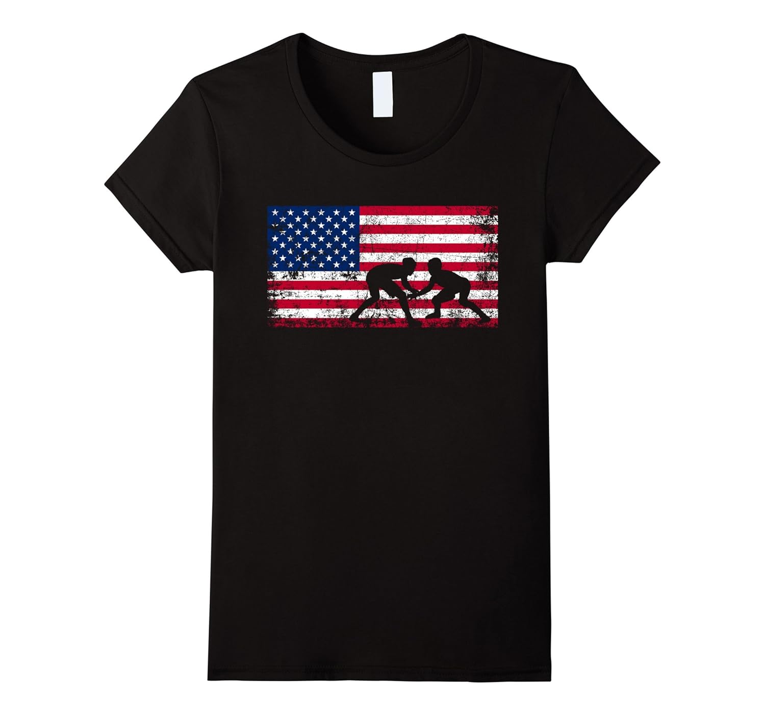 American Flag Wrestling T Shirt Wrestling Gift Teehay