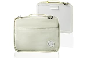 CLZEMO Kids Drawing Board with Carrying Case for Fieldtrip, 14"x10.5" Portable Child Drawing Board with Internal Pen and Paper Storage, Kids Crossbody Art Board Tote Board for Travel